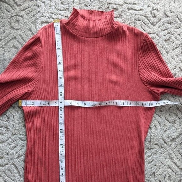 NEW CHENAULT rib dress Mockneck Sweater Dress Large - Picture 2 of 13